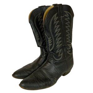 Nocona Exotic Smooth Ostrich Leather Cowboy Boots Mens Size 13 D Vtg 90s TRASHED